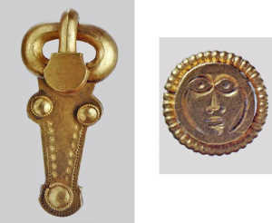 Fibbia e bottone in oro, già collezione Baxter (New York, Metropolitan Museum of Art)